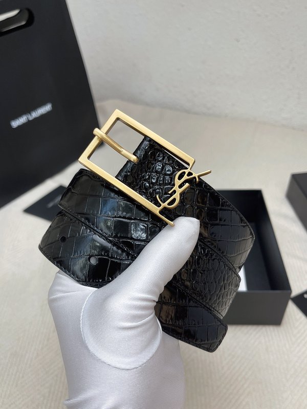 생로랑 YSL 클래식 여성 벨트 블랙 001-262397
