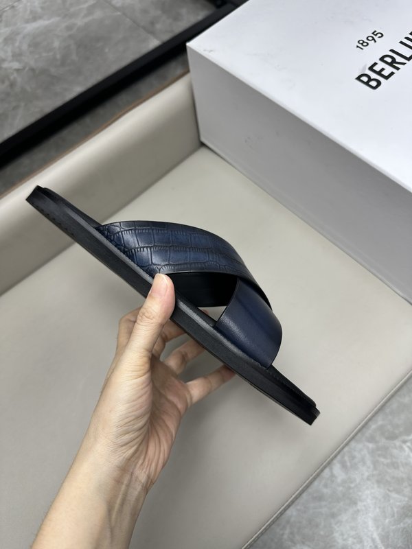 벨루티 남성 가죽 수제 슬리퍼 001-262517