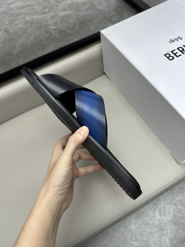 벨루티 남성 가죽 여름 슬리퍼 001-262523