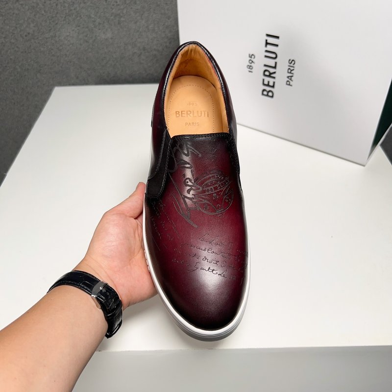 Berluti 벨루티 남성 수제 가죽 스니커즈 001-262555