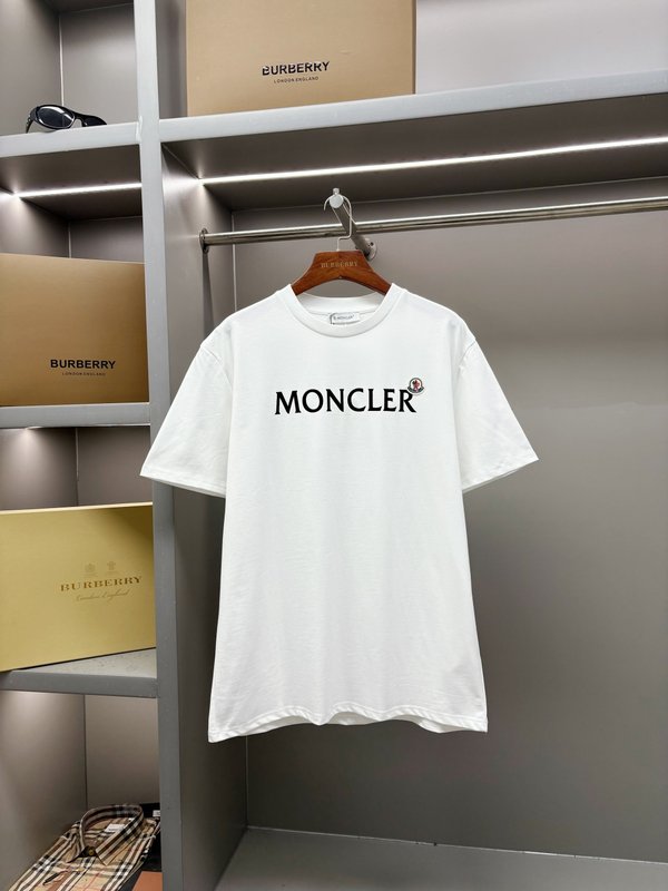 몽클레어 로고 패치 프린팅 반팔 티셔츠 001-262916