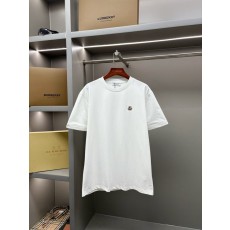 몽클레르 로고 패치 라운드 넥 반팔 티셔츠 001-263005