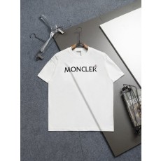 몽클레어 2025 유니섹스 순면 로고 티셔츠 001-263076