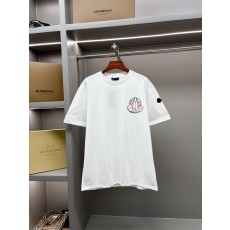 몽클레르 오버랩 로고 프린트 반팔 티셔츠 001-263084