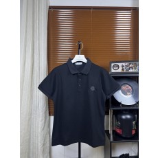 몽클레르 여름 입체 실리콘 로고 칼라 폴로 셔츠 001-263098