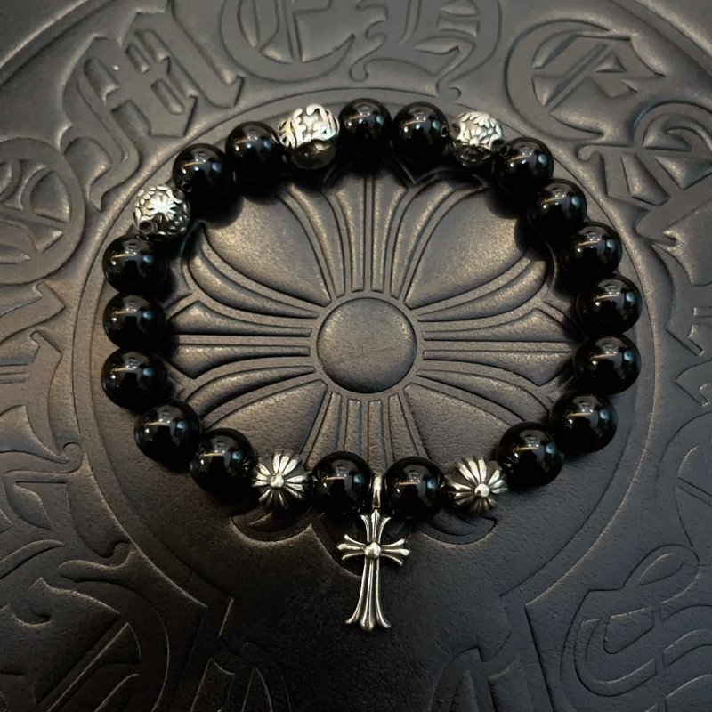 크롬하츠 흑요석 멀티 엘리먼트 팔찌 001-263158