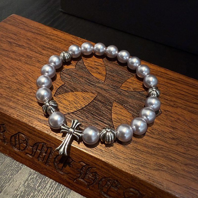 크롬하츠 타이실버 진주 팔찌 001-263161
