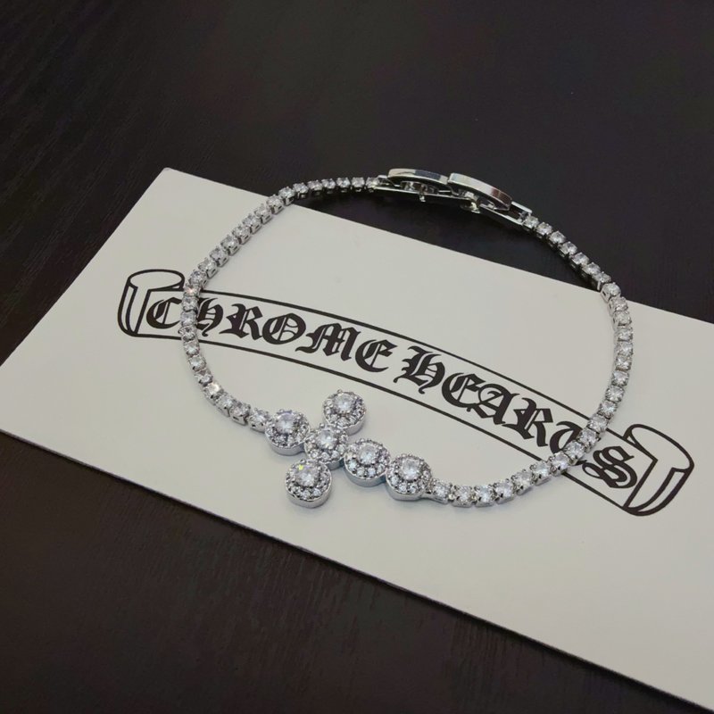 Chrome Hearts 크로스 다이아몬드 팔찌 001-263183