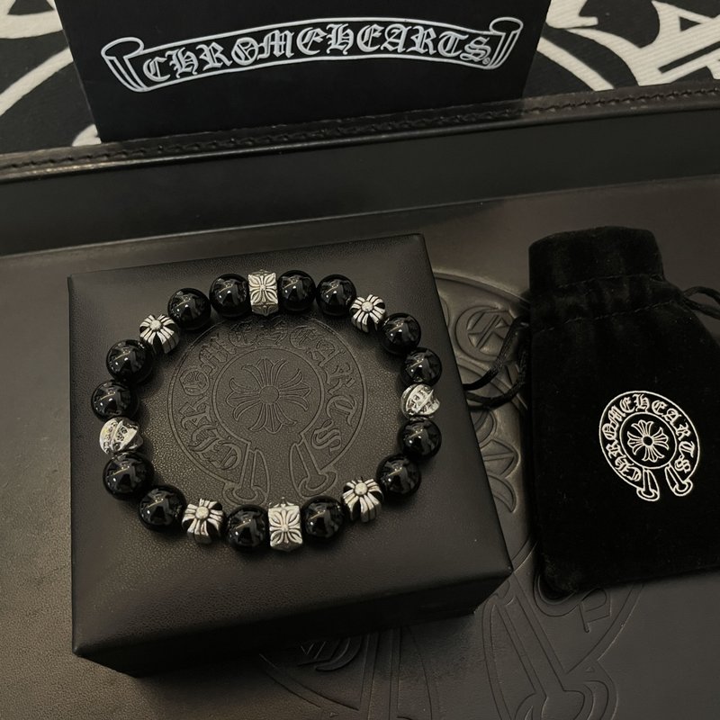 Chrome Hearts 흑요석 팔찌 001-263206
