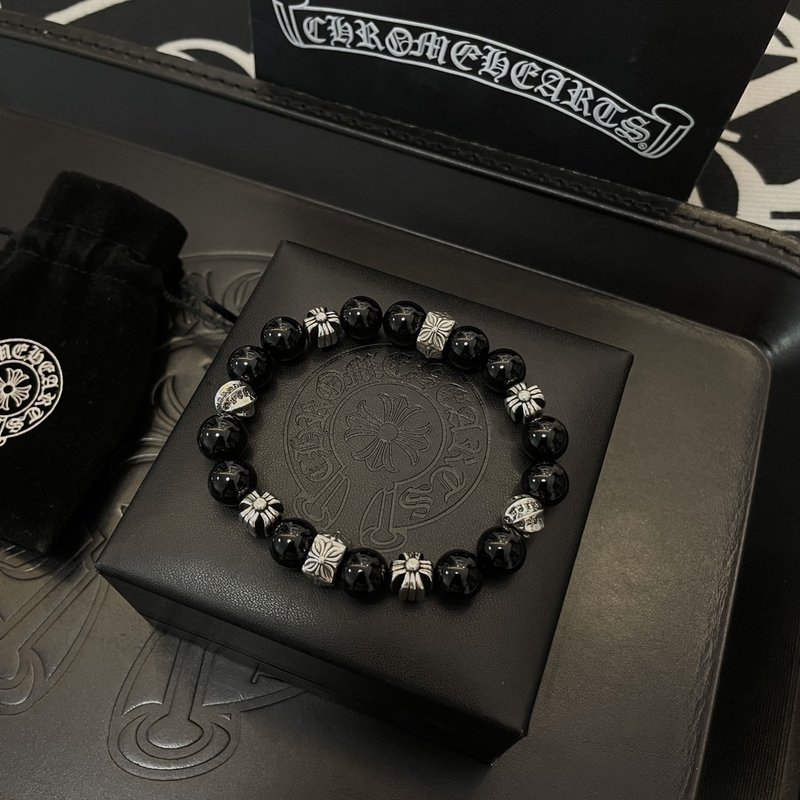 Chrome Hearts 흑요석 팔찌 001-263206