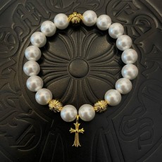 Chrome Hearts 복고 진주 십자가 팔찌 001-263285