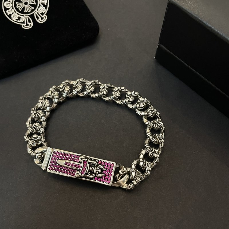 Chrome Hearts 레트로 크로스 플라워 팔찌 001-263329
