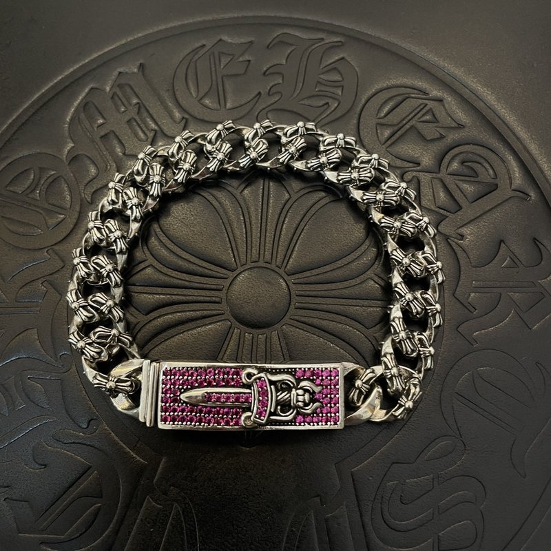 Chrome Hearts 레트로 크로스 플라워 팔찌 001-263329