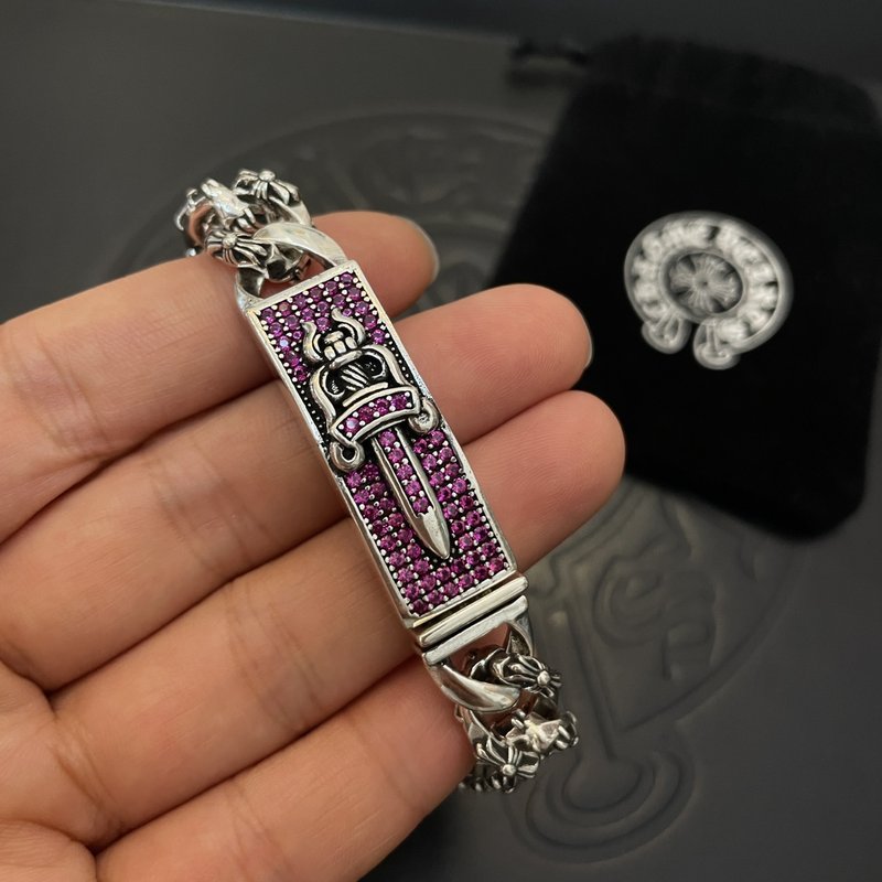 Chrome Hearts 레트로 크로스 플라워 팔찌 001-263329