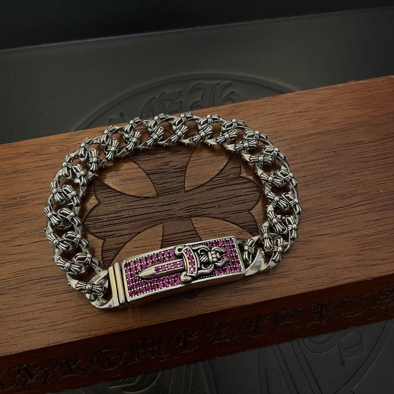 Chrome Hearts 레트로 크로스 플라워 팔찌 001-263329