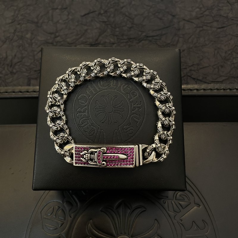 Chrome Hearts 레트로 크로스 플라워 팔찌 001-263329