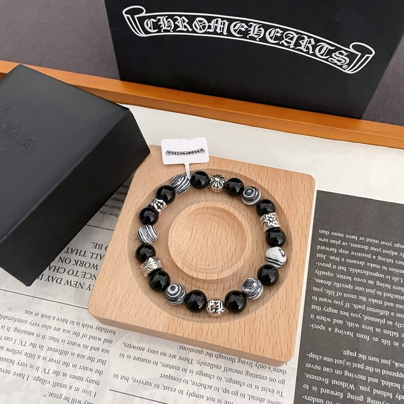 크롬하츠 블랙오닉스 멀티 비즈 팔찌 001-263396