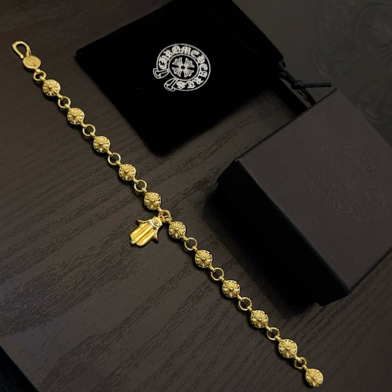 Chrome Hearts 클래식 골드 크로스 플라워 볼 001-263502