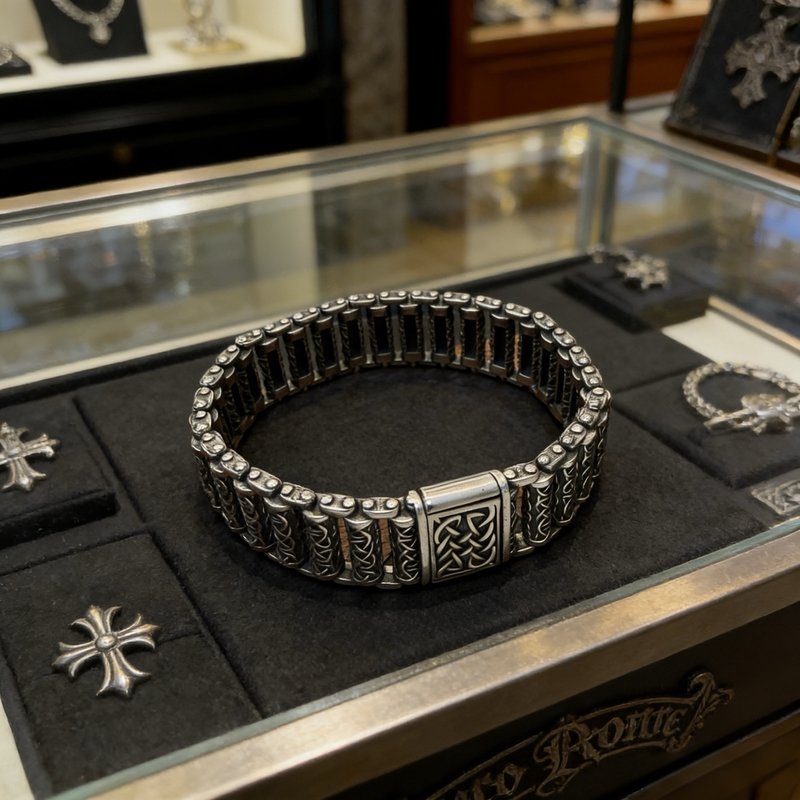 Chrome Hearts 빈티지 멀티 요소 팔찌 001-263524