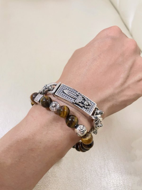 Chrome Hearts 빈티지 크로스 플라워 다이아몬 001-263536