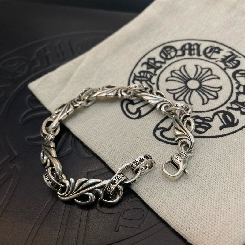 Chrome Hearts 클래식 빈티지 등나무 꽃 팔찌 001-263559