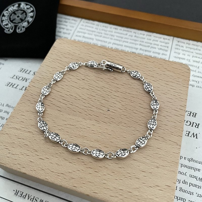 크롬하츠 클래식 더블 크로스 볼 체인 팔찌 001-263565