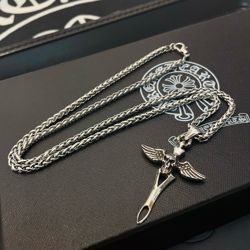 크롬하츠 복고 멀티 요소 팔찌 001-263566