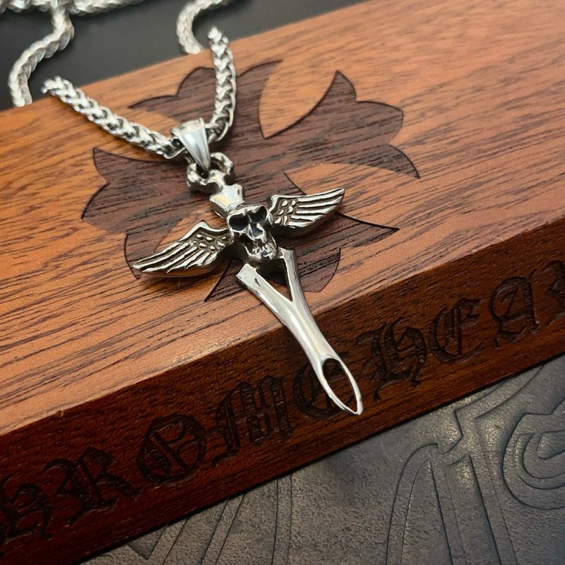 크롬하츠 복고 멀티 요소 팔찌 001-263566