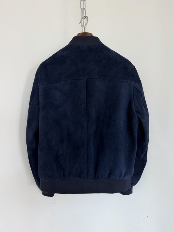 Loro Piana 남색 가죽 자켓 001-263567