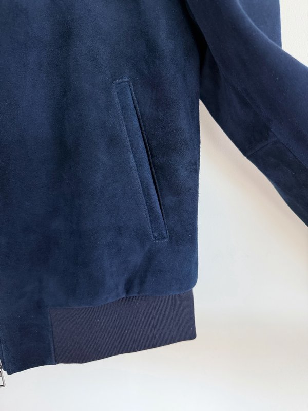 Loro Piana 남색 가죽 자켓 001-263567