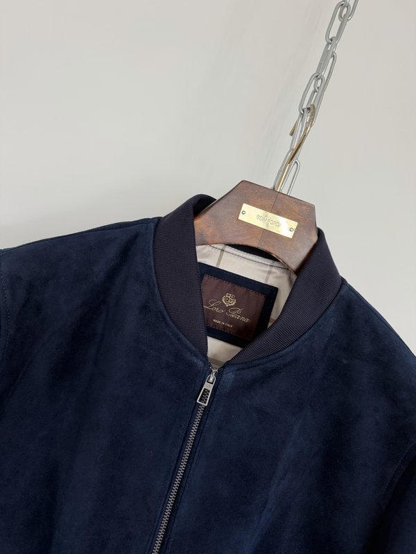 Loro Piana 남색 가죽 자켓 001-263567