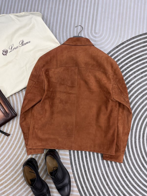 로로 피아나 리버링 가죽 자켓 001-263575