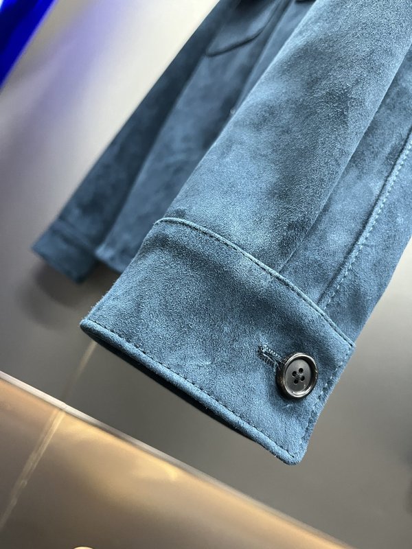 Loro Piana 턴다운 칼라 가죽 자켓 001-263580