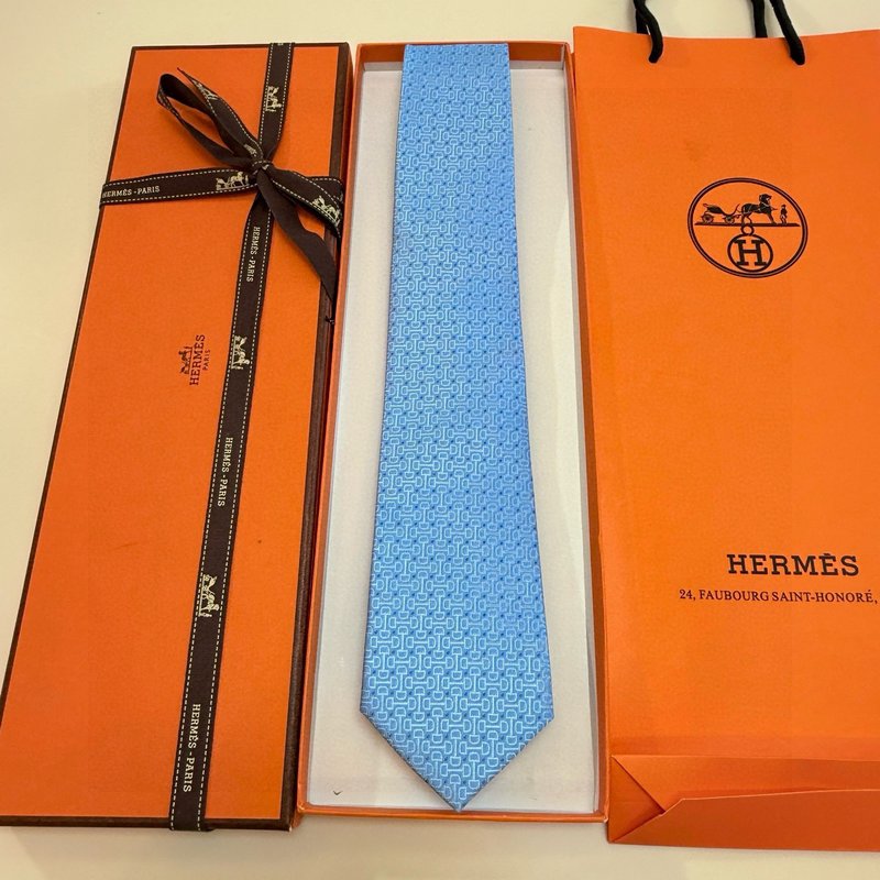 에르메스 남성 프린트 넥타이 001-264393