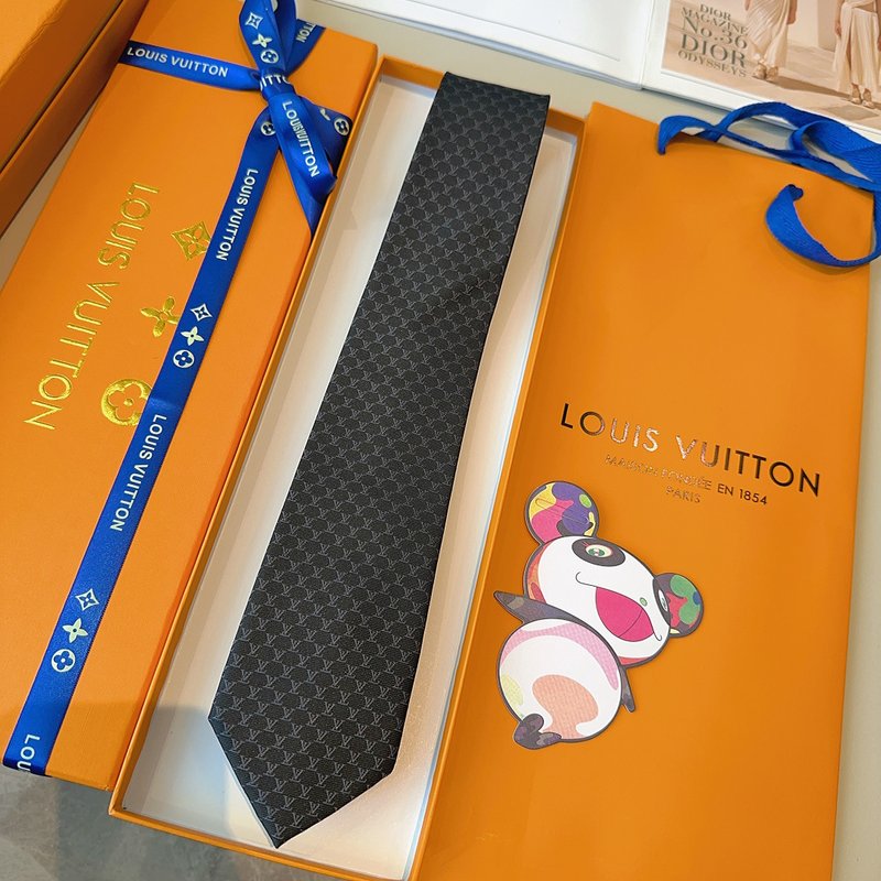 루이비통 LV 피시넷 실크 넥타이 001-265165