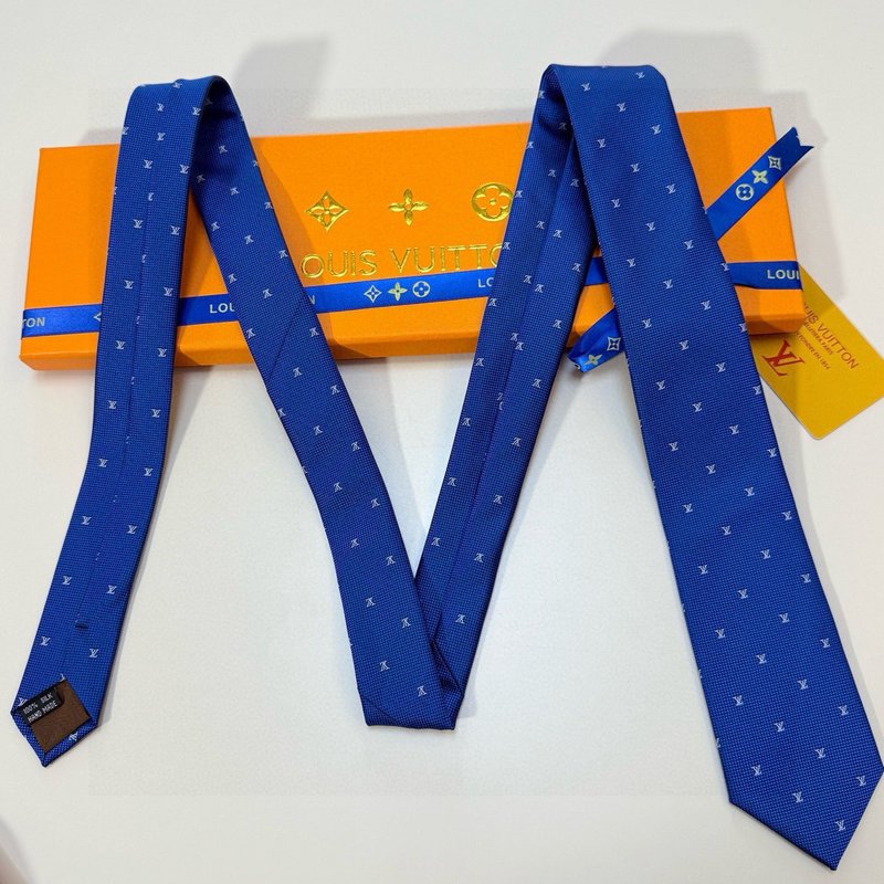 LV 루이비통 다이아몬드 V 넥타이 실크 자카드 001-265239