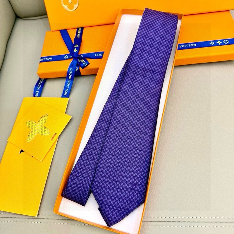 LV 남성용 체크 실크 넥타이 001-265286