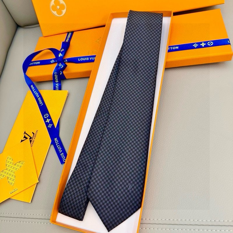 LV 남성용 체크 실크 넥타이 001-265286