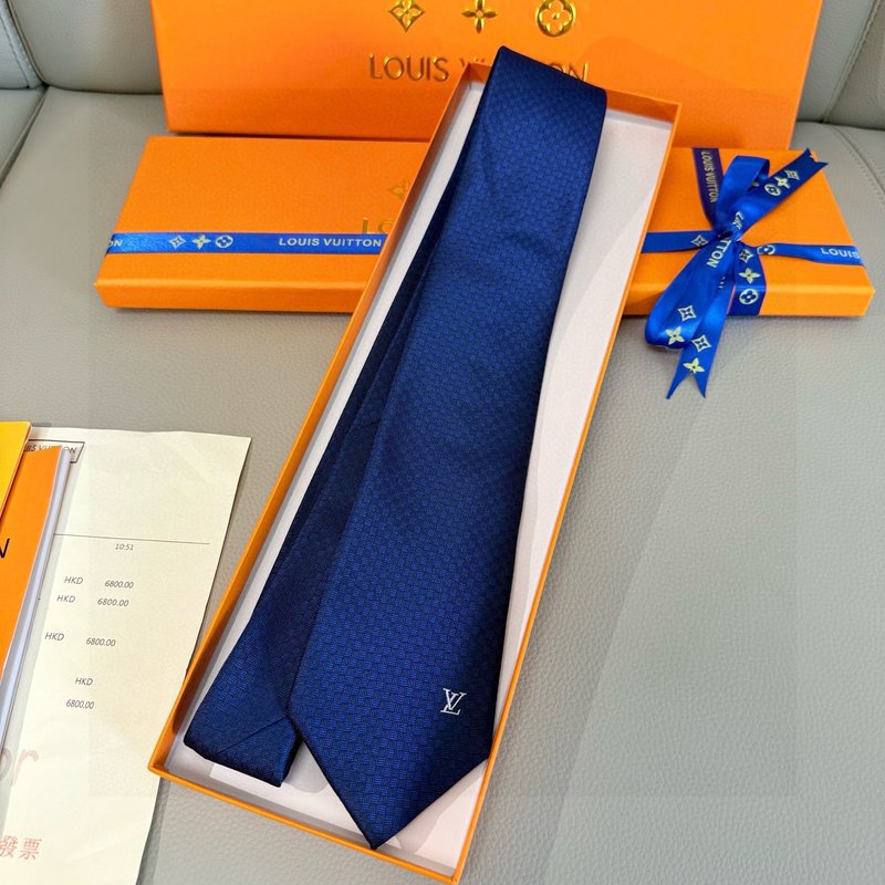 LV 남성용 체크 실크 넥타이 001-265286