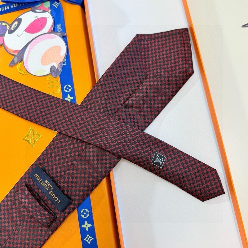 LV 남성용 체크 실크 넥타이 001-265286