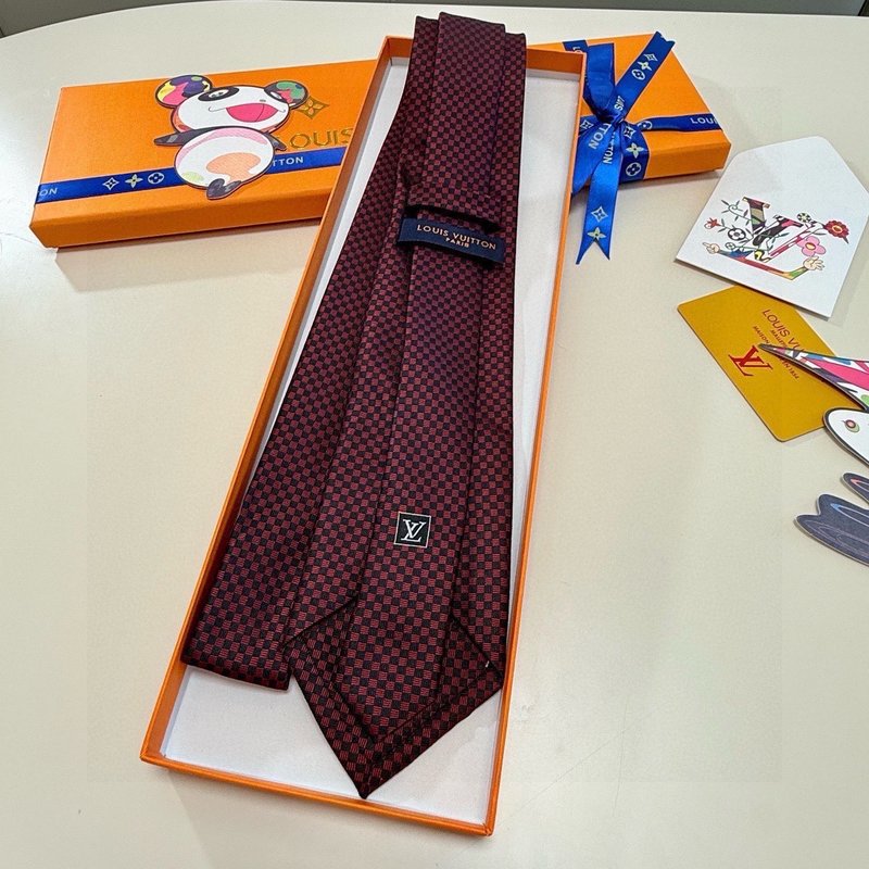 LV 남성용 체크 실크 넥타이 001-265286