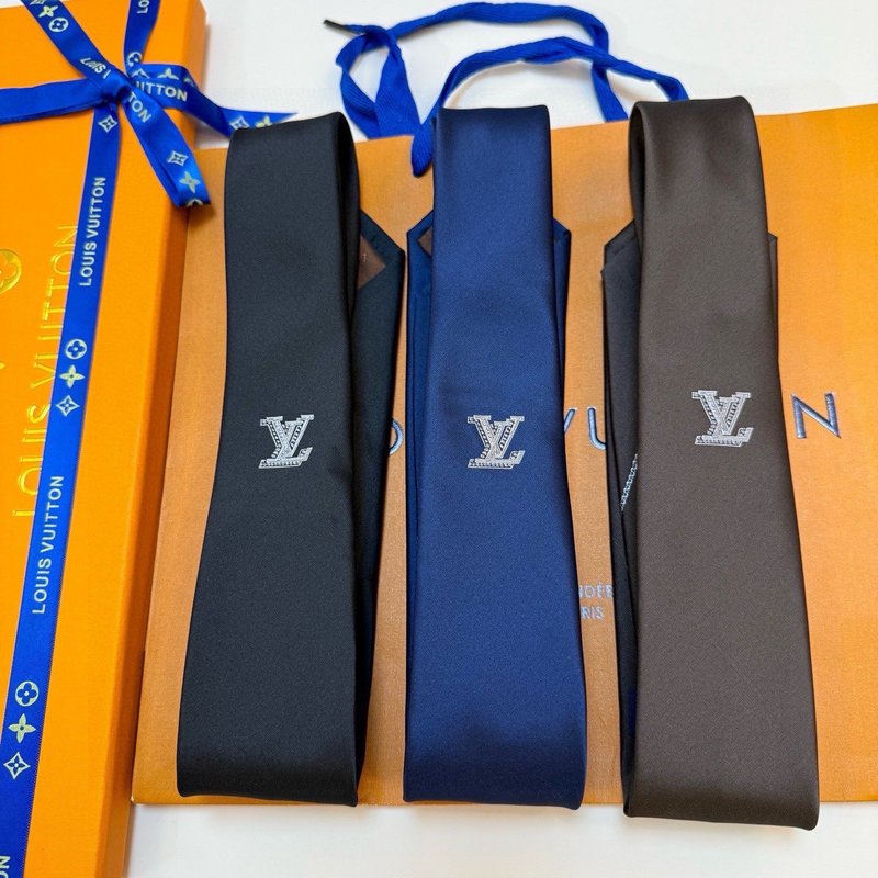 LV 모노그램 자카드 실크 넥타이 001-265293