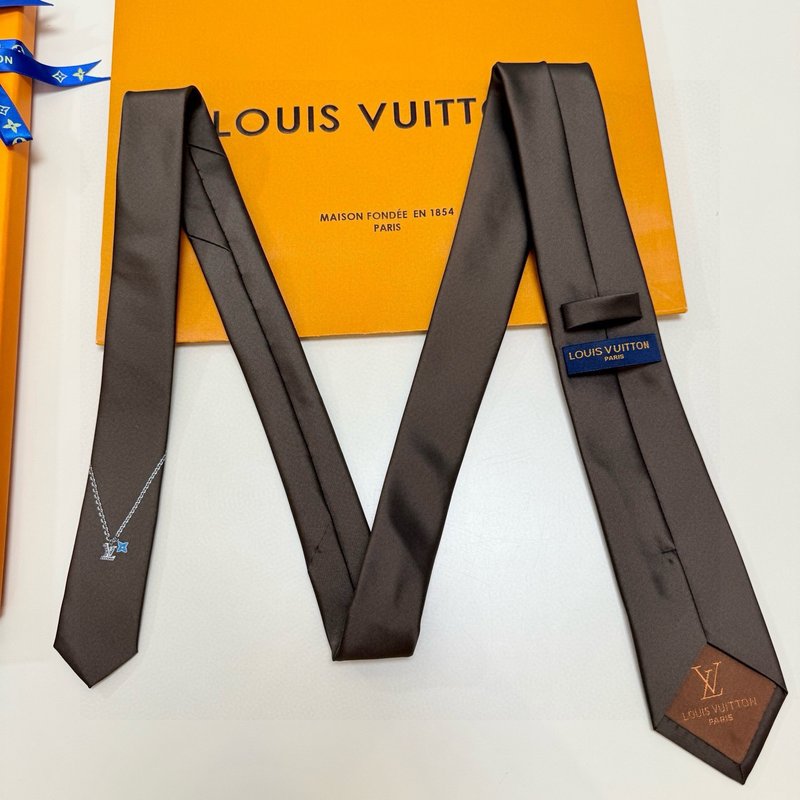 LV 모노그램 자카드 실크 넥타이 001-265292