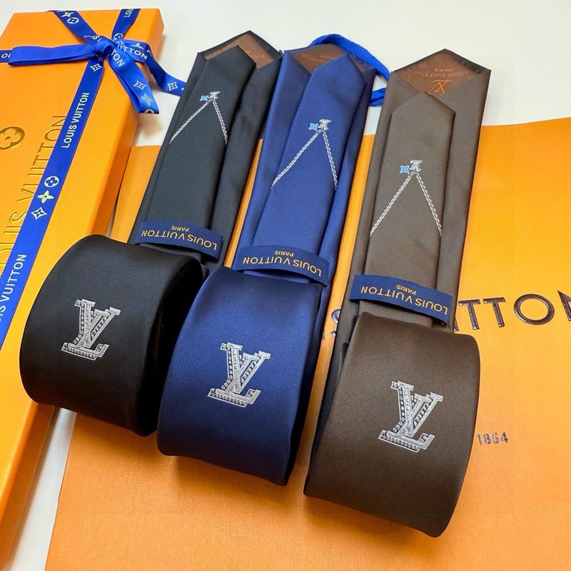 LV 모노그램 자카드 실크 넥타이 001-265292