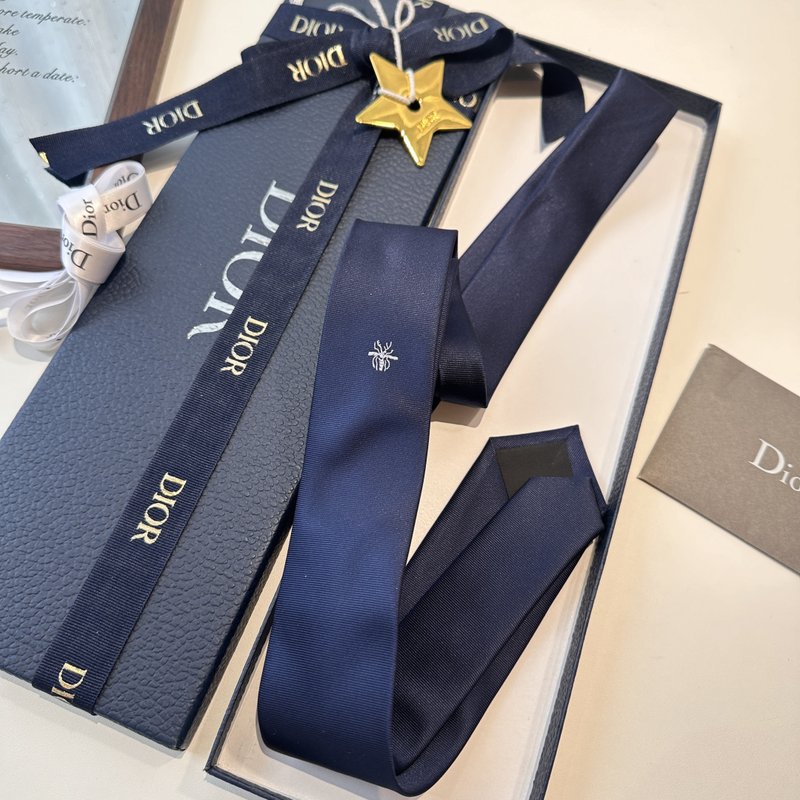 디올 남성 심플 로고 자카드 넥타이 001-265328
