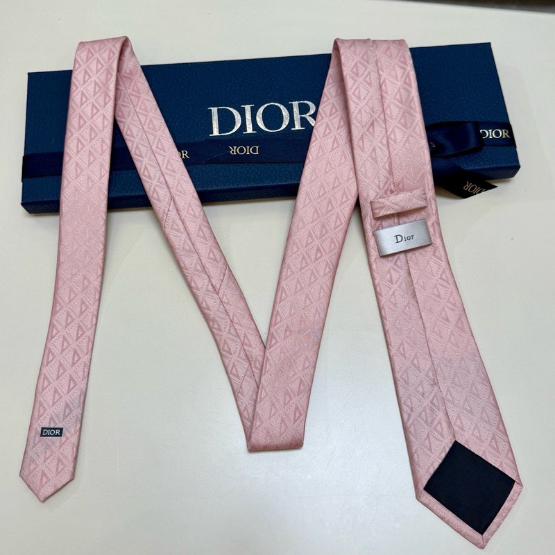 디올 라인 다이아몬드 패턴 넥타이 001-265370