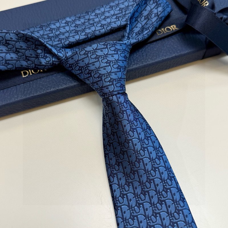 DIOR 남성 클래식 로고 자카드 넥타이 001-265442