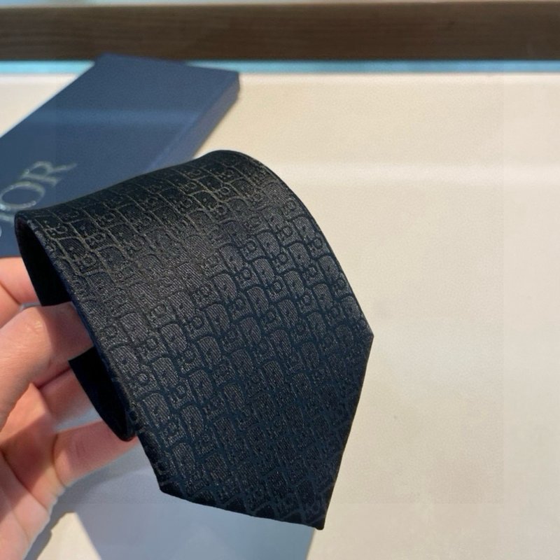 디올 남성 실크 격자무늬 넥타이 001-265483