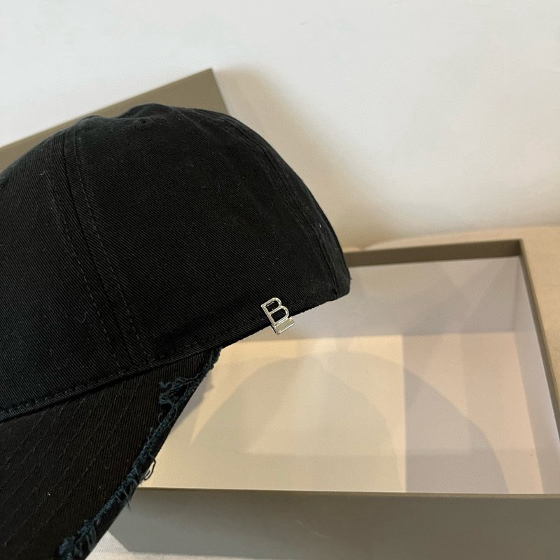 발렌시아가 새로운 로고 야구모자 검정색 001-265880