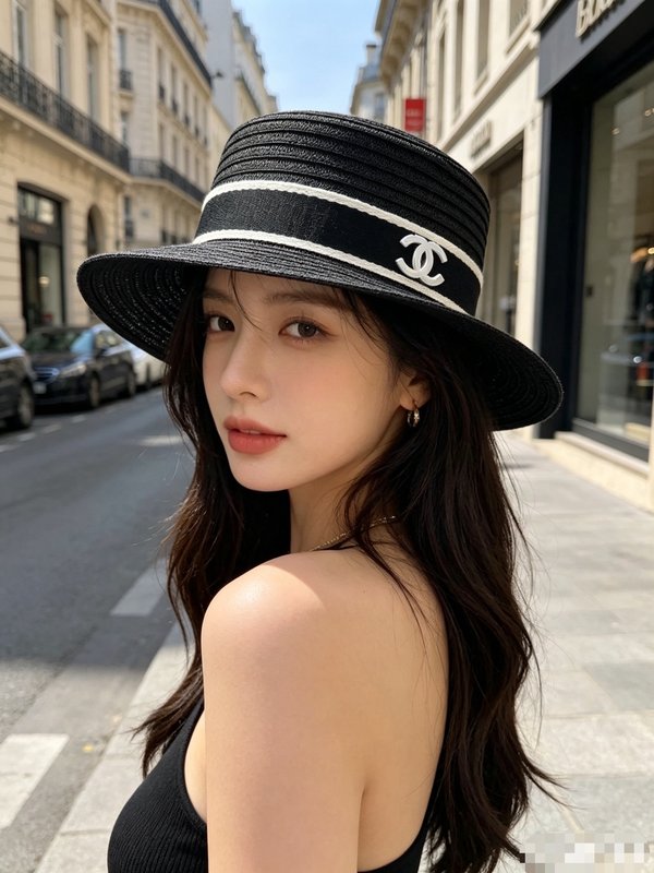 샤넬 프렌치 라피아 버킷햇 001-265975